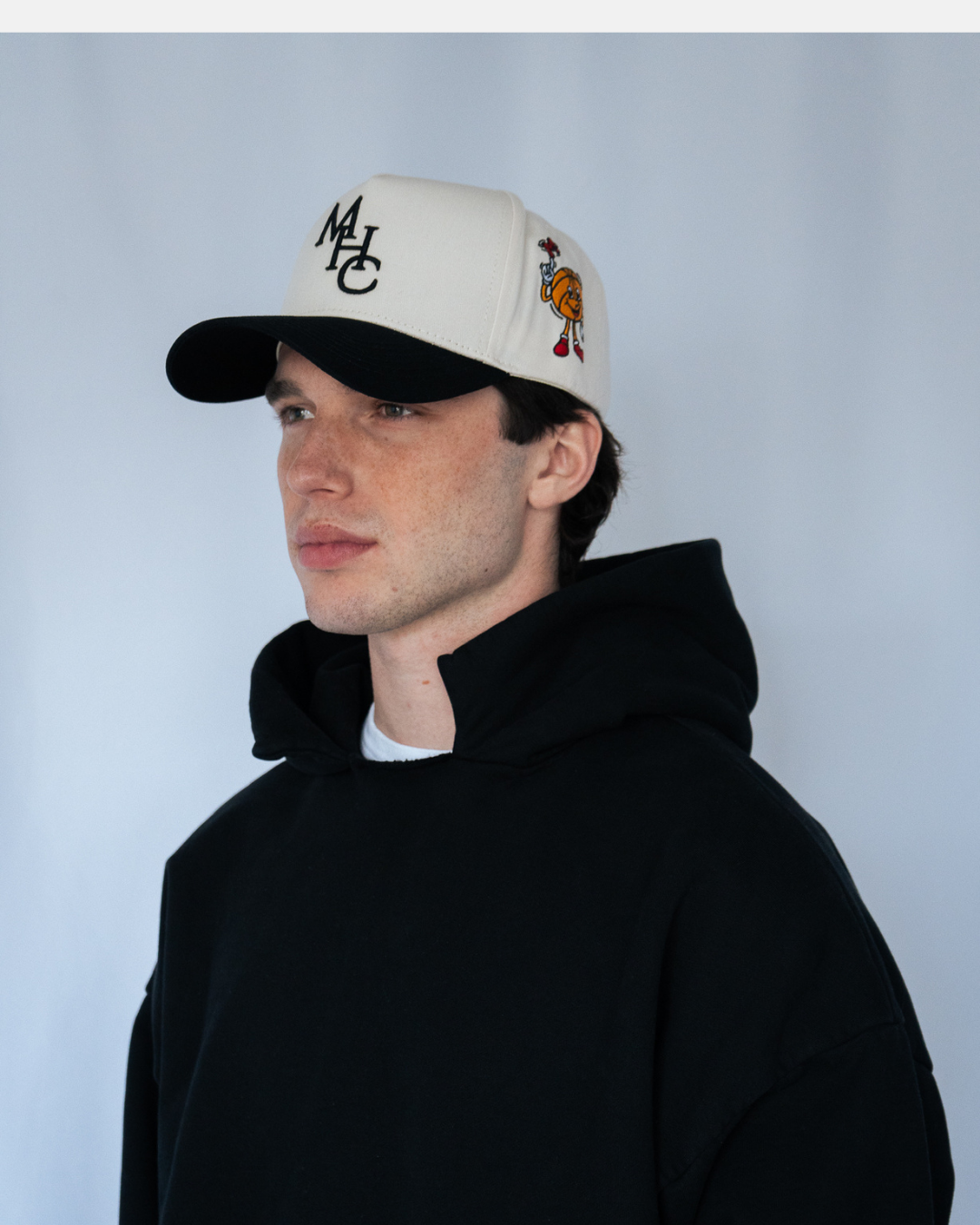 MHC Snapback | Cream & Black