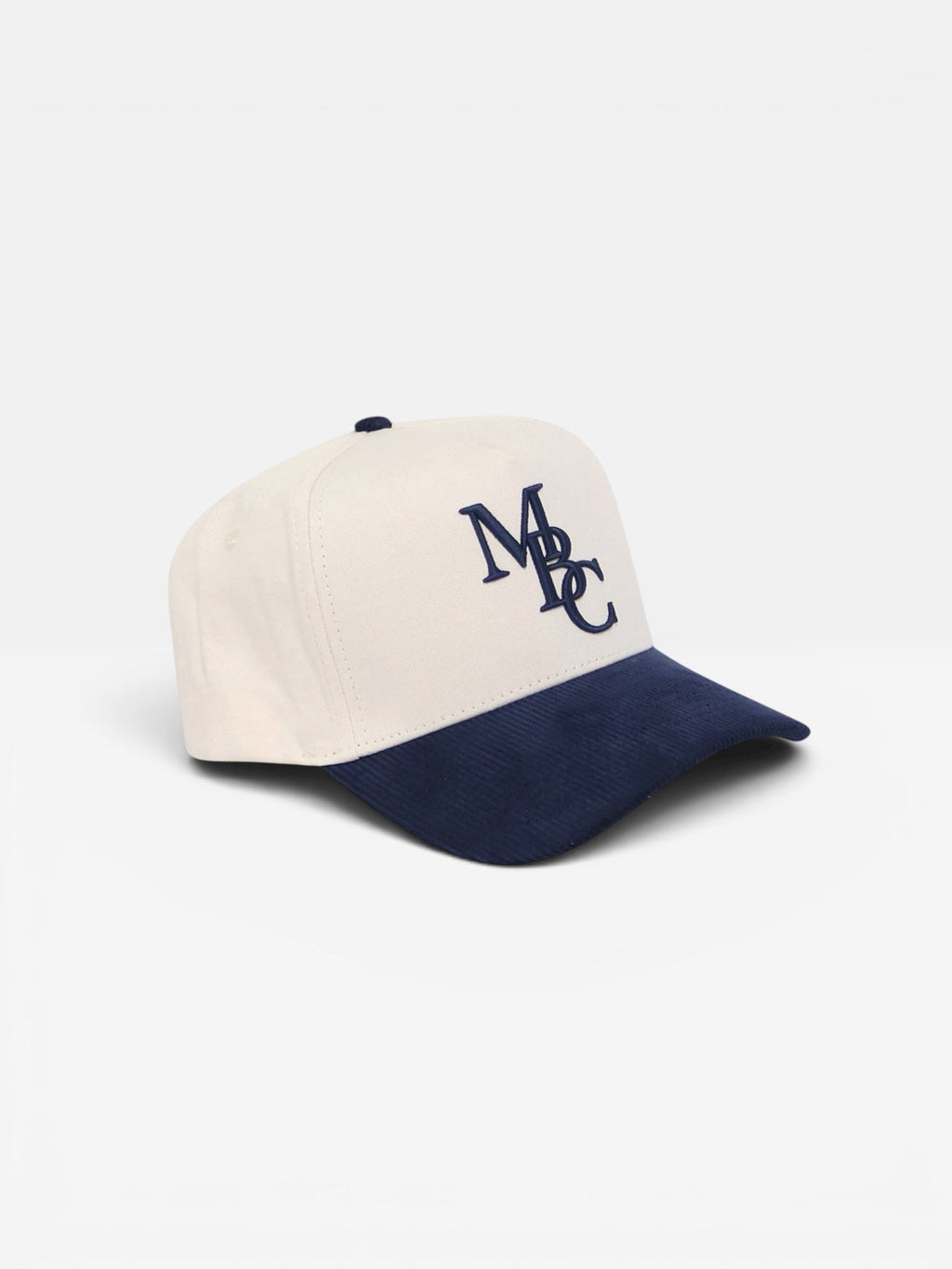 MBC Corduroy Snapback | Cream and Navy