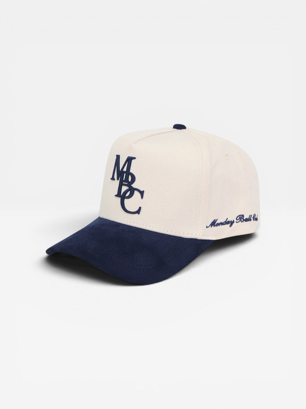 MBC Corduroy Snapback | Cream and Navy