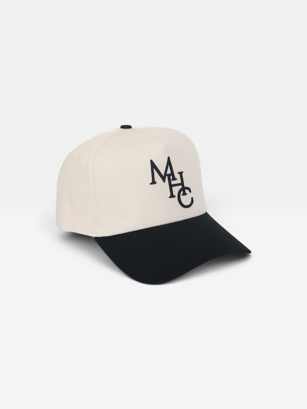 MHC Script Snapback | Cream & Black