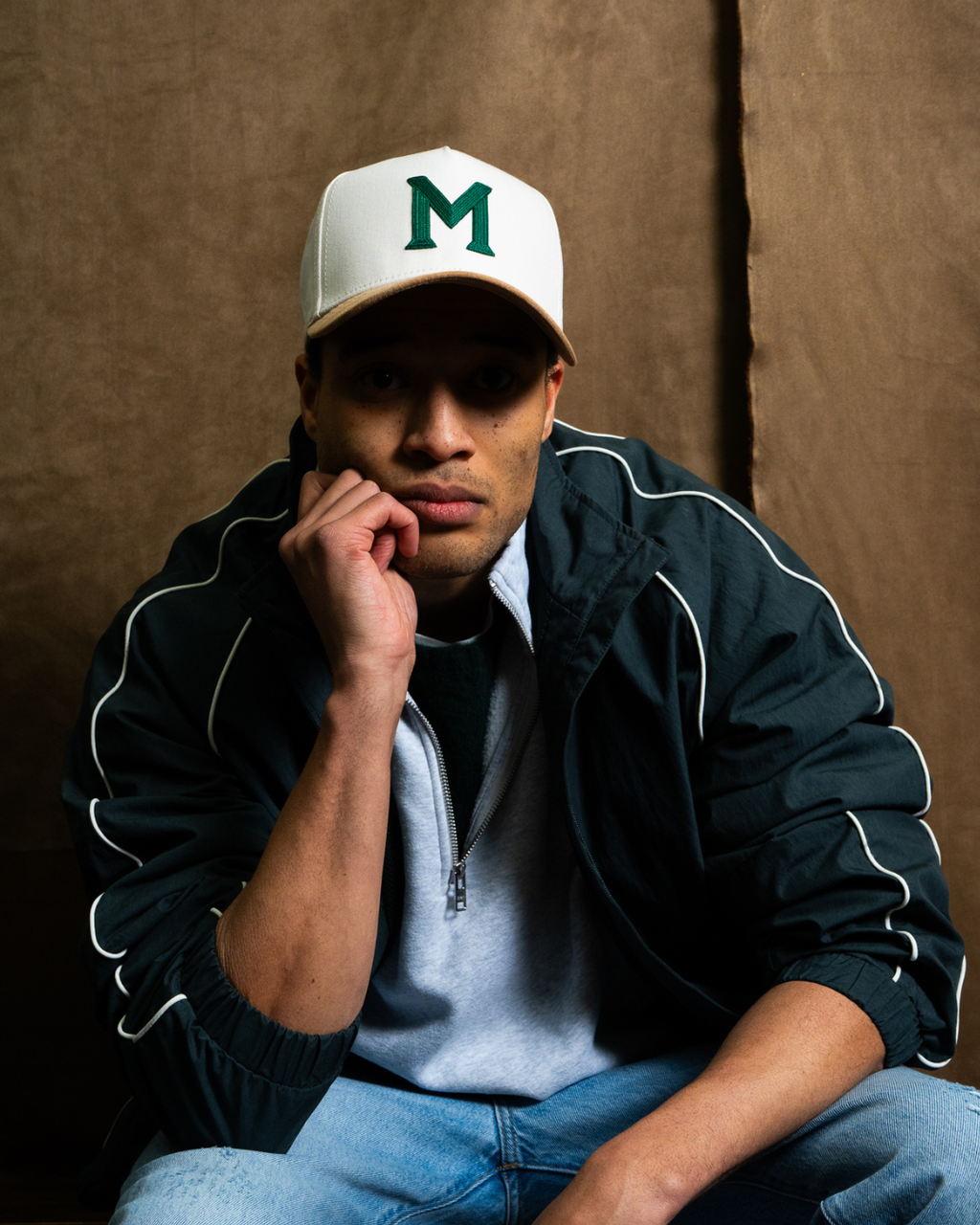 M by Monday Suede Strapback | Camel