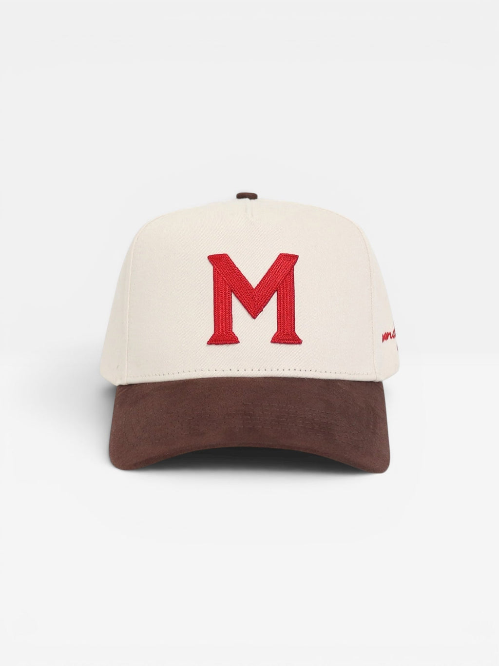 M by Monday Suede Strapback | Saddle