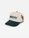 Monday Snapback | Cream & Vintage Green